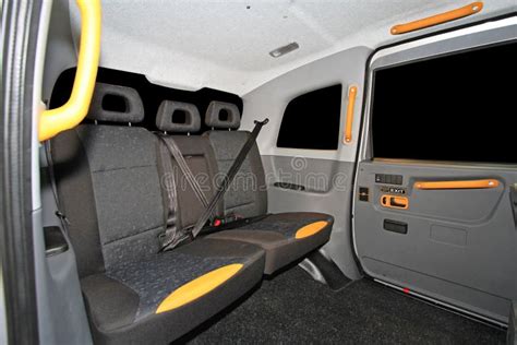 Black Cab Interior stock photo. Image of transport, restraints - 149790814