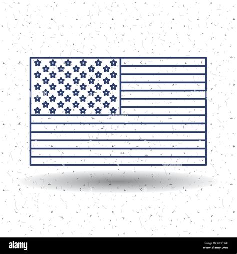 Isolated usa flag design Stock Vector Image & Art - Alamy