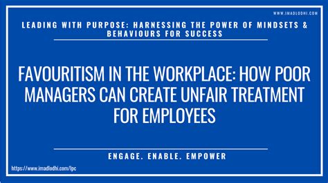 Favouritism in the Workplace: How Poor Managers Can Create Unfair Treatment for Employees