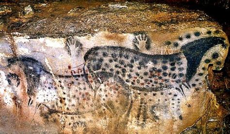 Spotted Horse and Human Hand (Neolithic), Pech-Merle Cave, France 25,000-24,000 BCE (hand c ...