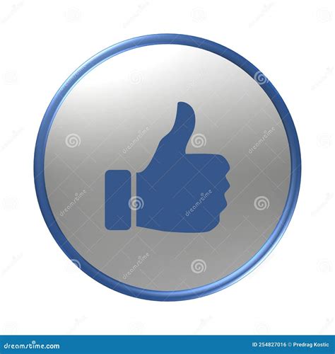 Thumbs up icon button editorial photo. Illustration of line - 254827016