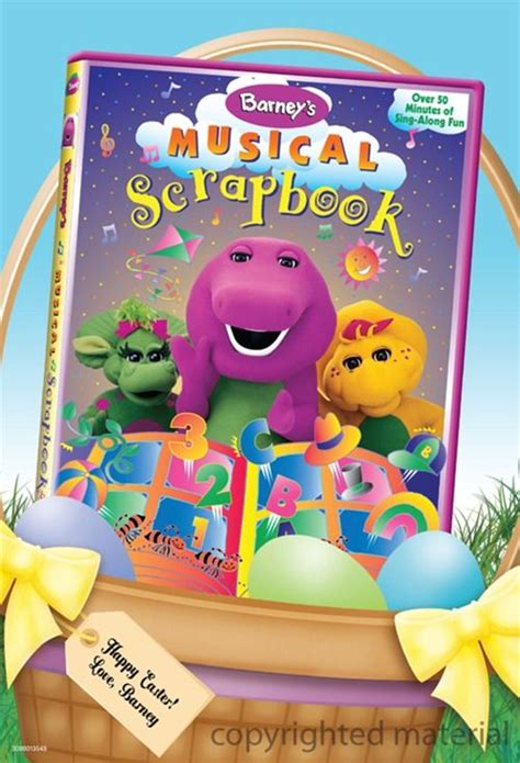 Barney: Barney's Musical Scrapbook - Easter Basket Faceplate (DVD 1997) | DVD Empire | Easter ...