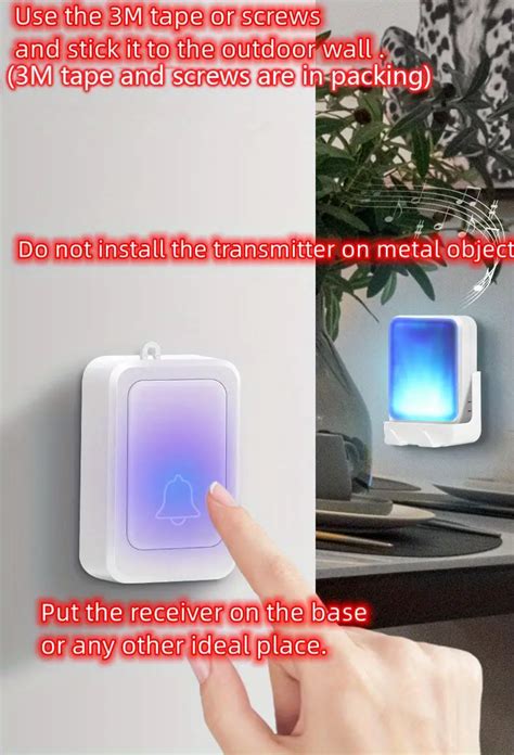 New Wireless Colorful Flash Doorbell Household Intelligent - Temu Australia