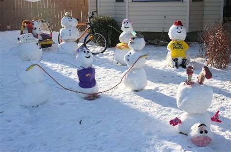 Snowman Contest packs together some creative entries | Snow fun, Snowman, Funny snowman