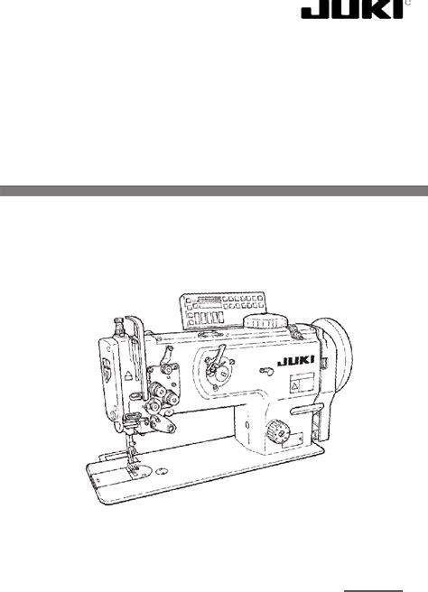 JUKI DNU-1541 Sewing Machine Engineer's manual PDF View/Download