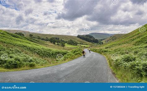 Cyclists, Forest of Bowland, Lancashire, UK Editorial Stock Image - Image of road, great: 157385604