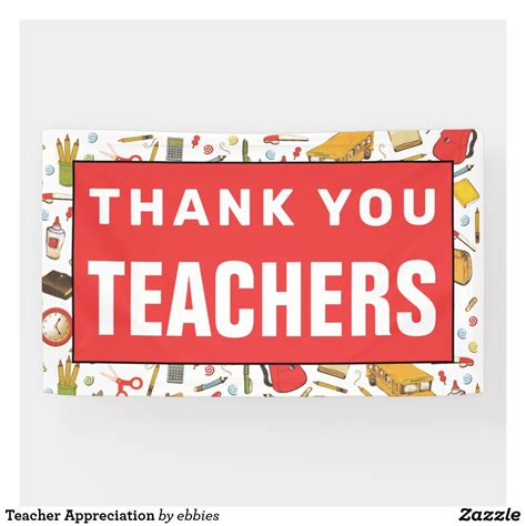 Teacher Appreciation Banner Printable