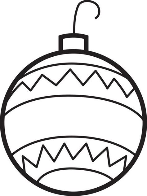 clipart of christmas ornaments to color - Clipground