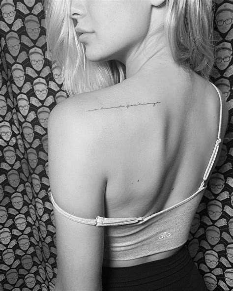 “No hard feelings” tattoo on Josie Canseco.