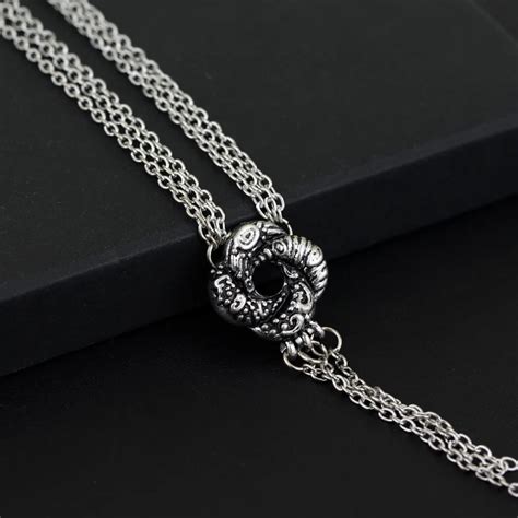 Collier Avec Nœud D'amour Plaqué Argent Pour Femmes, Bijou Du Film ...