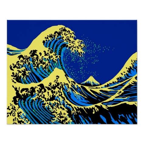 The Great Hokusai Wave in Pop Art Style Decor | Zazzle.co.uk | Art, Pop art, Art style