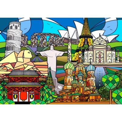 Puzzle World Landmarks Enjoy-Puzzle-2054 1000 pieces Jigsaw Puzzles ...