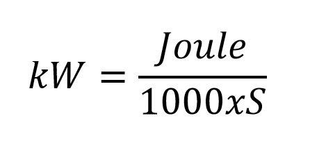 Joule to kW - Conversion, formula, examples and table