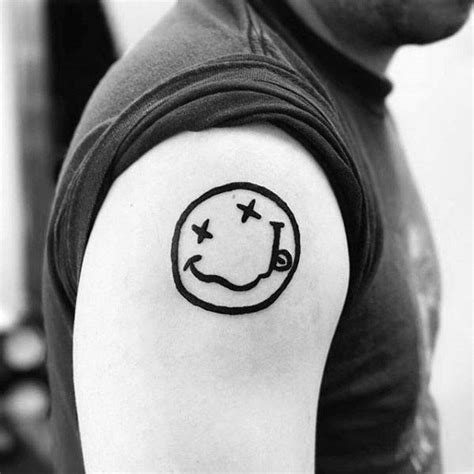 Nirvana Smiley Face Logo Tattoo