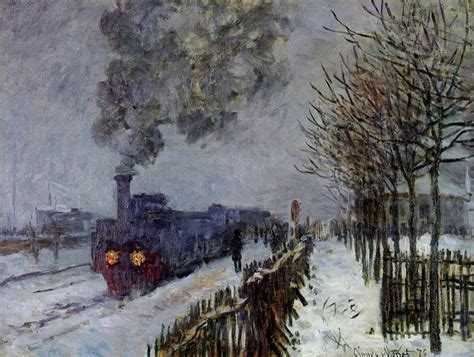 Train in the snow (the locomotive), 1875, 59×78 cm by Claude Monet ...