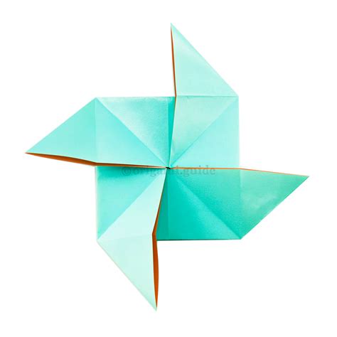 How To Make An Origami Pinwheel Base - Folding Instructions - Origami Guide