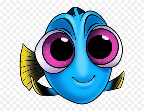 How To Draw Baby Dory From Finding Dory - Baby Dory Drawing Easy Clipart in 2021 | Dory drawing ...