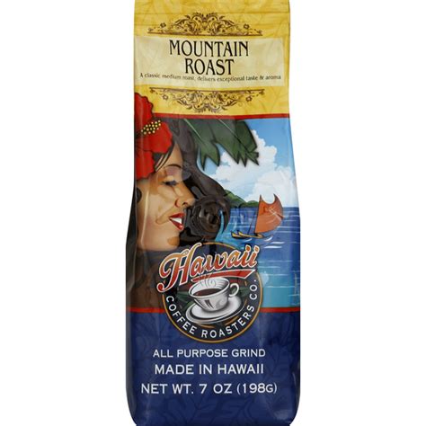 Hawaii Coffee Roasters Coffee, All Purpose Grind, Mountain Roast (7 oz) - Instacart