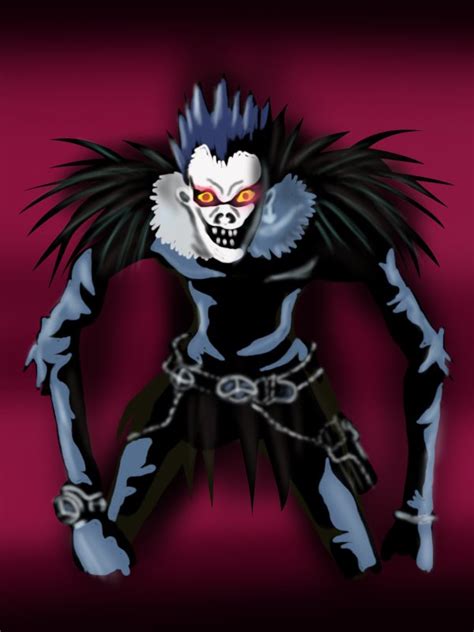 Death Note Shinigami Ryuk Drawing Always compare the drawing to the original and correct any ...