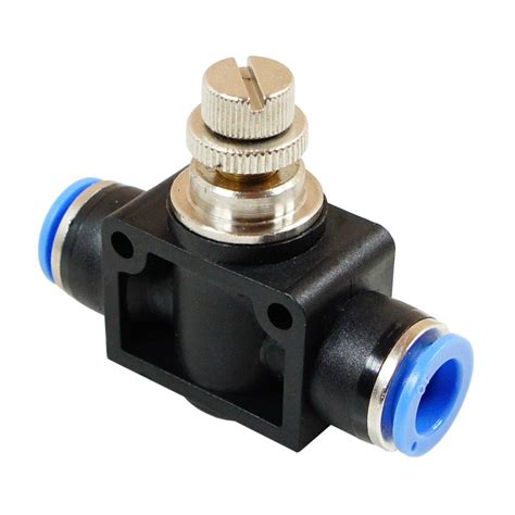 Flow control push in valve 12mm | E-Pneumatic Store