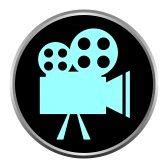 golden video camera logo - Clip Art Library