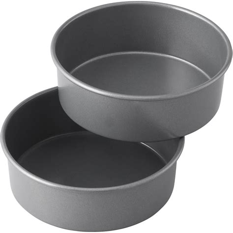 Wilton Treats Made Simple Non-Stick Cake Pan Set, Round, 6 in, 2-Count ...