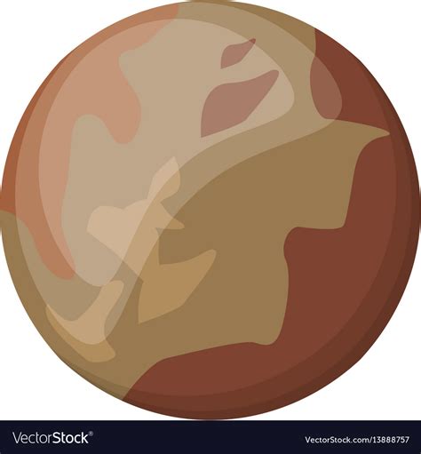 Pluto planet space image Royalty Free Vector Image