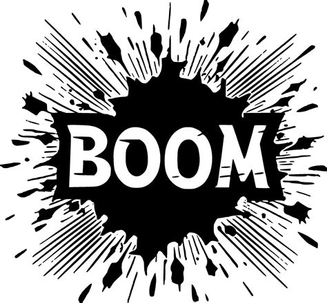 Boom - Minimalist and Flat Logo - Vector illustration 39602252 Vector ...