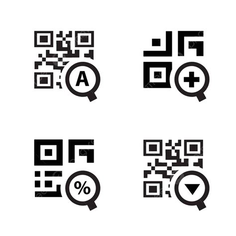 Zoom Qr Code Design Code Isolated Scanner Vector, Code, Isolated, Scanner PNG and Vector with ...