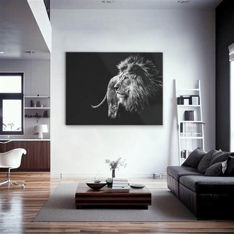 Black and White Lion Wall Art – Canvas Freaks