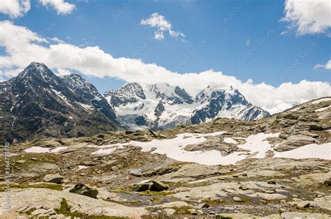 Piz Roseg, Piz Scerscen, Wanderweg, Fuorcla Surlej, Murtèl, Corvatsch ...