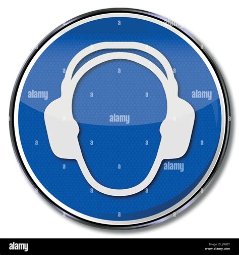 wear safety signs always headphones and hearing protection Stock Vector ...