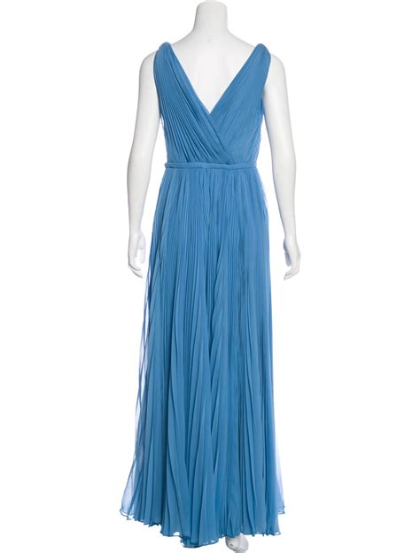 Prada Plissé Pleated Evening Dress - Clothing - PRA166247 | The RealReal