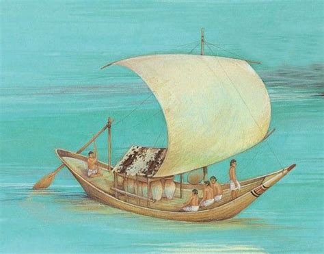 Nile sailing boat, ancient Egypt | Ägypten, Boot aus holz bauen, Umwelt