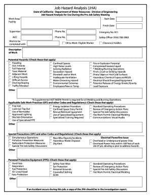 18 Printable job hazard analysis sample Forms and Templates - Fillable ...