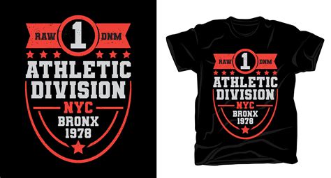 Athletic division typography t-shirt design 5438219 Vector Art at Vecteezy