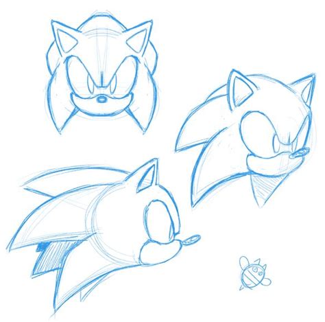 Sonic Face Practice by CatbeeCache | Sonic, Sonic face, How to draw sonic