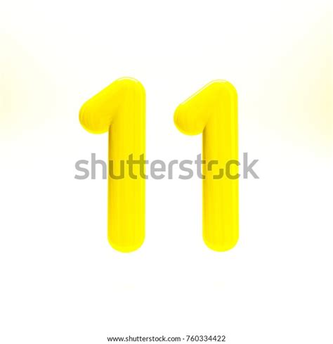 Yellow Glossy Number Eleven 11 Bold Stock Illustration 760334422 | Shutterstock