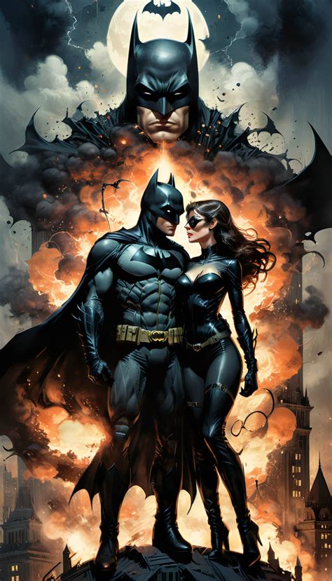 BATMAN AND CATWOMAN FAN ART FREE PHONE WALLPAPER by BILL1260 on DeviantArt