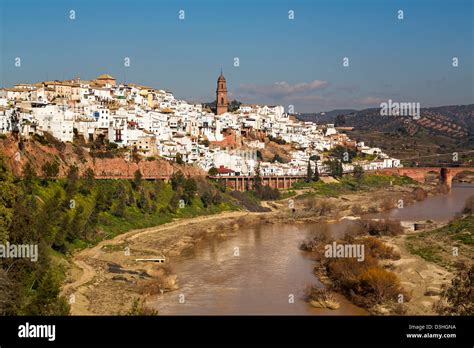 Village of Montoro and Guadalquivir river Cordoba Andalusia Spain Stock ...