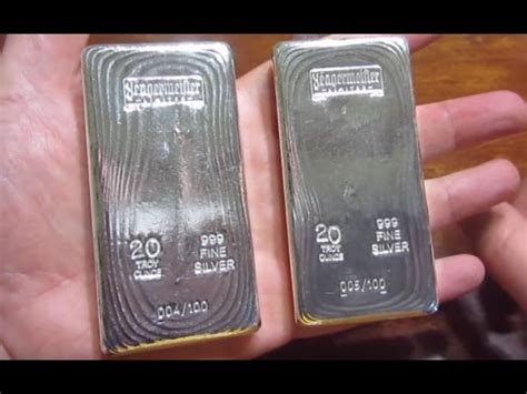 Unboxing the Awesome New 20 oz YPS Limited Poured Silver Bars! - YouTube