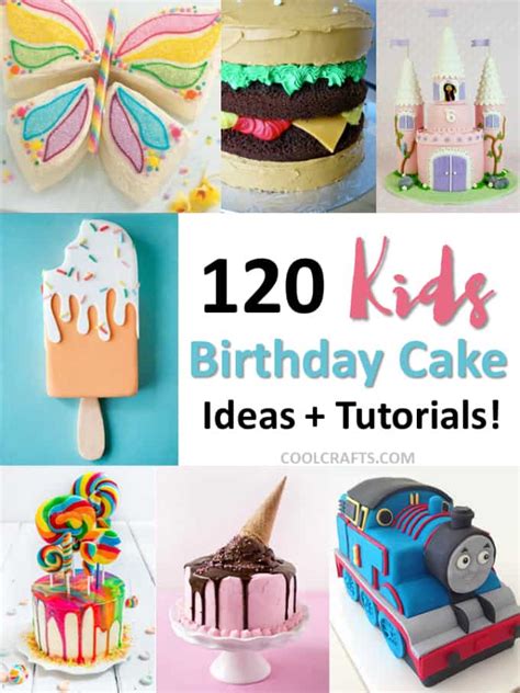 120 Kids Birthday Cake Ideas + Tutorials - CoolCrafts.com • Cool Crafts