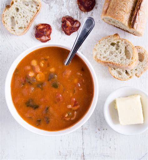 Spanish Chorizo Soup with Chickpeas - Valerie's Keepers