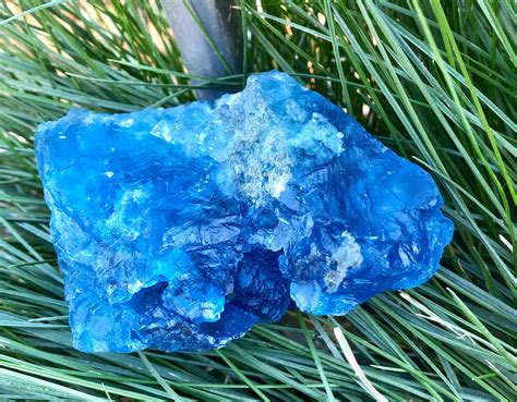 Blue Fluorite Transparent Crystal Cluster Specimen