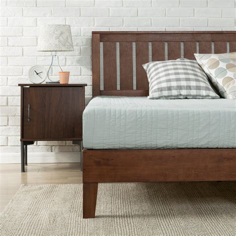 Zinus Vivek 37” Deluxe Wood Platform Bed Frame with Headboard, Queen - Walmart.com - Walmart.com