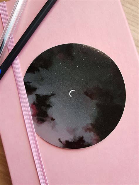 Dark Night Sky - White Vinyl Sticker – IndiWolfonline