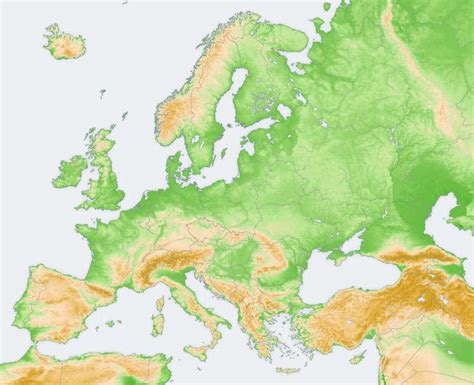 √ Mapas políticos y físicos de Europa para imprimir 【 2024