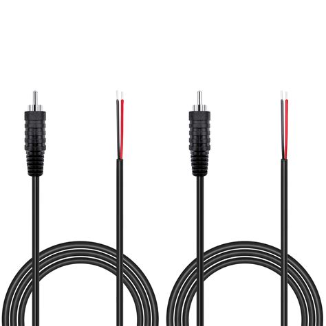 Buy PixelMan (18AWG 3.3ft) Heavy Gauge Speaker Wire RCA Adapter Plug to Bare Wire,RCA Speaker ...