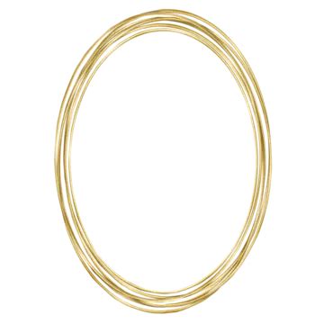 Simple Abstract Oval Gold Frame, Gold, Wedding, Borders PNG Transparent ...