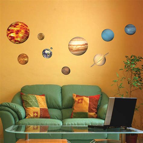 solar system planets wall sticker by the binary box | notonthehighstreet.com